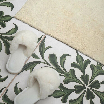 Panou decorativ dreptunghiular Model de plante pe ceramică