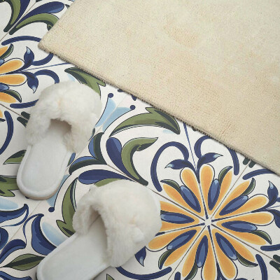 Panou decorativ bucatarie Un motiv vegetal cu accente florale