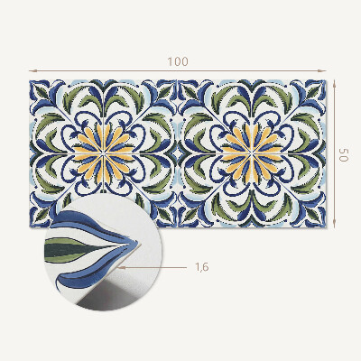 Panou decorativ bucatarie Un motiv vegetal cu accente florale