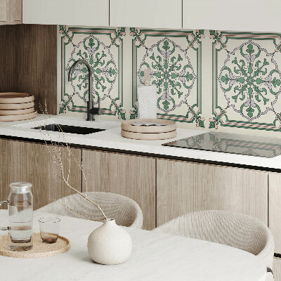 Panou decorativ perete dreptunghiular Motiv floral cu detalii decorative