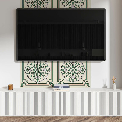 Panou decorativ perete dreptunghiular Motiv floral cu detalii decorative
