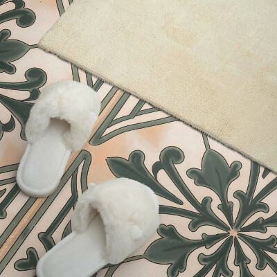 Panou decorativ bucatarie Un motiv vegetal sub formă de pătrat