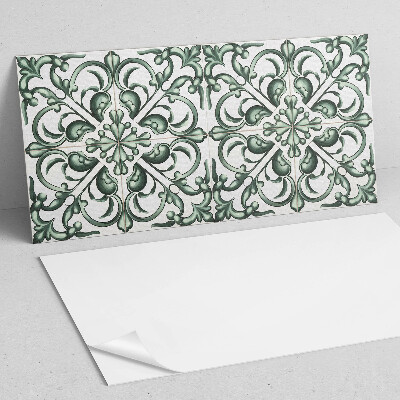 Panou decorativ dreptunghiular Un motiv vegetal în simetrie armonioasă