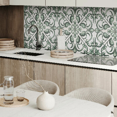 Panou decorativ dreptunghiular Un motiv vegetal în simetrie armonioasă