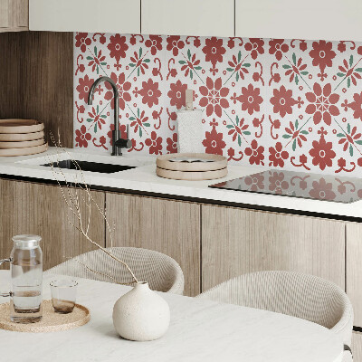 Panou decorativ bucatarie Motiv floral cu frunze