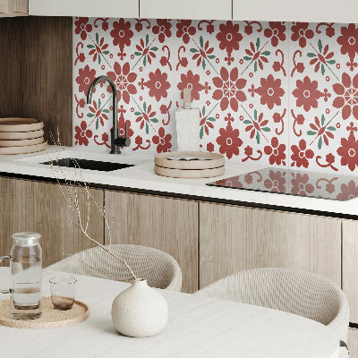 Panou decorativ bucatarie Motiv floral cu frunze