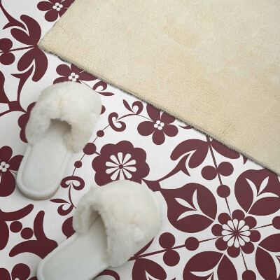 Panou decorativ perete dreptunghiular Model floral cu detalii decorative