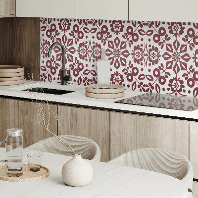 Panou decorativ dreptunghiular Motiv floral cu frunze verzi