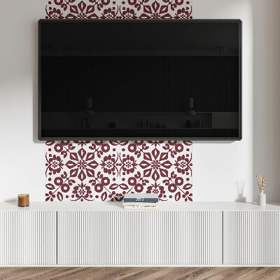 Panou decorativ dreptunghiular Motiv floral cu frunze verzi