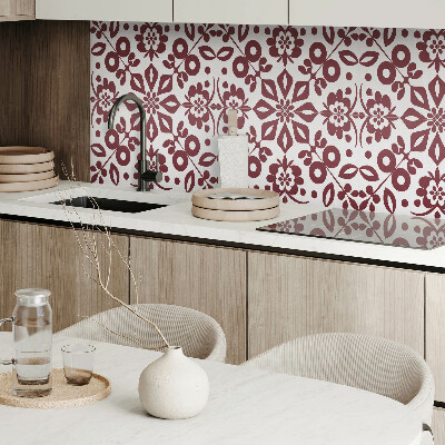 Panou decorativ dreptunghiular Motiv floral cu frunze verzi