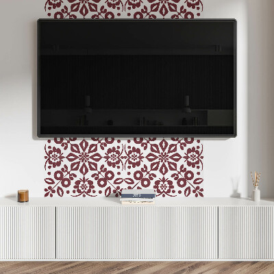 Panou decorativ dreptunghiular Motiv floral cu frunze verzi