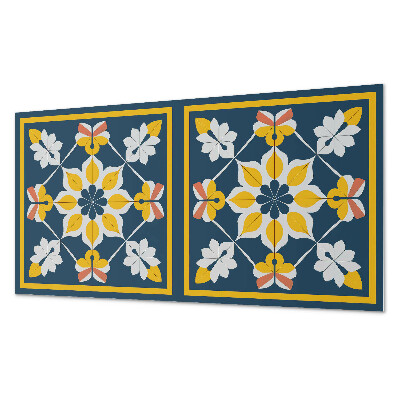 Panou decorativ dreptunghiular Armonie florală în simetrie