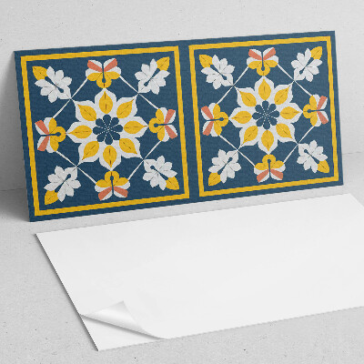 Panou decorativ dreptunghiular Armonie florală în simetrie