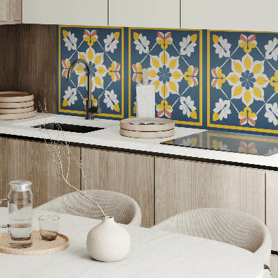 Panou decorativ dreptunghiular Armonie florală în simetrie