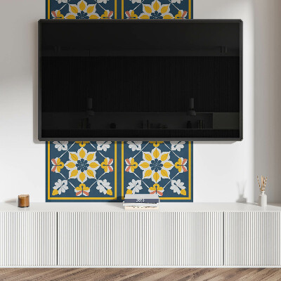 Panou decorativ dreptunghiular Armonie florală în simetrie
