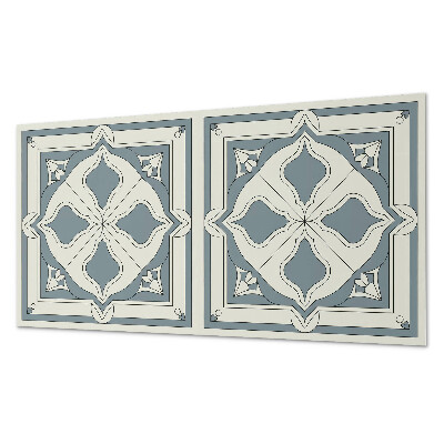 Panou decorativ perete dreptunghiular Motiv floral pe ceramică