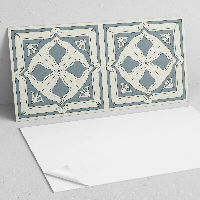 Panou decorativ perete dreptunghiular Motiv floral pe ceramică