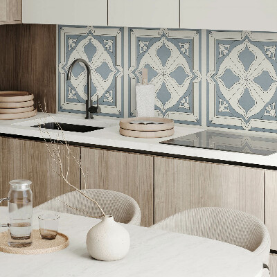 Panou decorativ perete dreptunghiular Motiv floral pe ceramică
