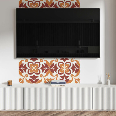Panou decorativ dreptunghiular Motiv floral cu frunze verzi