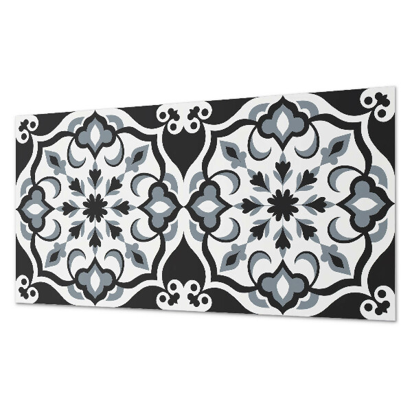 Panou decorativ perete dreptunghiular Motiv floral cu detalii decorative