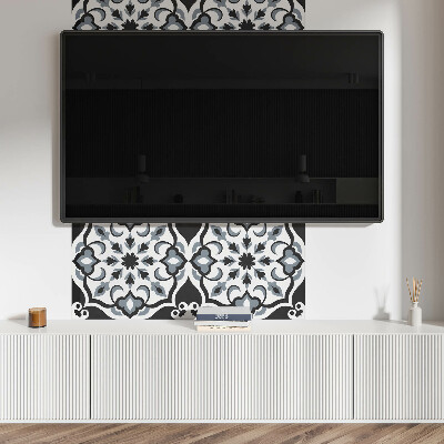 Panou decorativ perete dreptunghiular Motiv floral cu detalii decorative