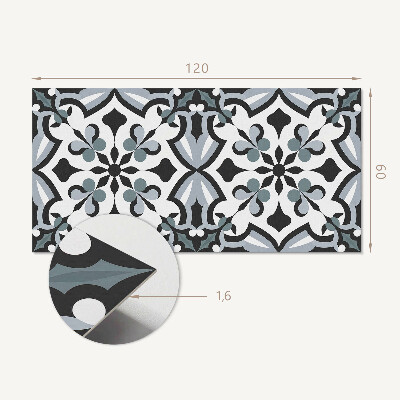 Panou decorativ dreptunghiular Motiv botanic elegant
