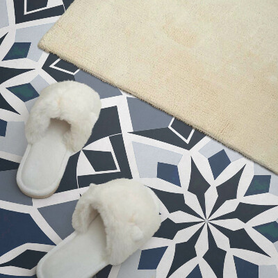 Panou decorativ bucatarie Geometrie florală într-un stil modern
