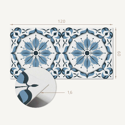 Panou decorativ perete dreptunghiular Motiv floral cu detalii subtile