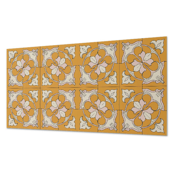 Panou decorativ dreptunghiular Mozaic floral în culori