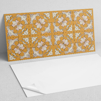 Panou decorativ dreptunghiular Mozaic floral în culori