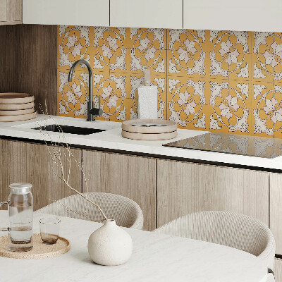 Panou decorativ dreptunghiular Mozaic floral în culori