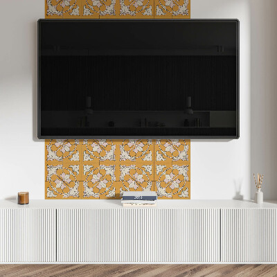 Panou decorativ dreptunghiular Mozaic floral în culori