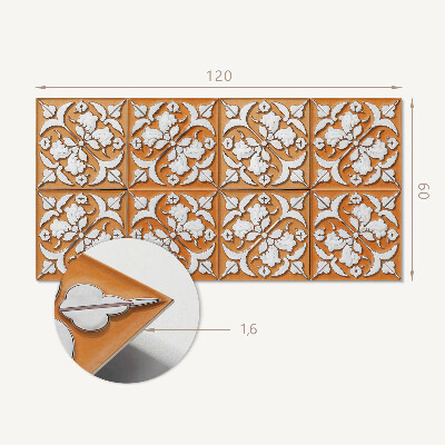 Panou decorativ bucatarie Stil floral în plină floare