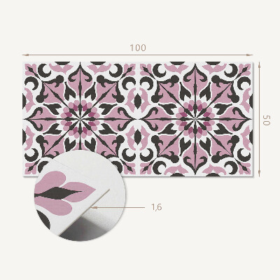Panou decorativ perete dreptunghiular Simetria plantelor într-un stil elegant