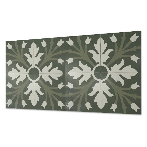 Panou decorativ dreptunghiular Motiv vegetal pe gresie
