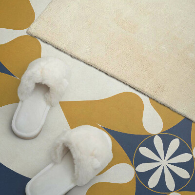 Panou decorativ perete dreptunghiular Un motiv floral cu o formă armonizată