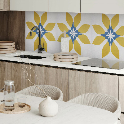 Panou decorativ dreptunghiular Motiv floral cu frunze