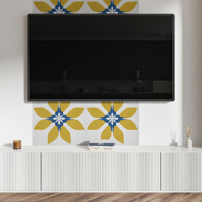 Panou decorativ dreptunghiular Motiv floral cu frunze