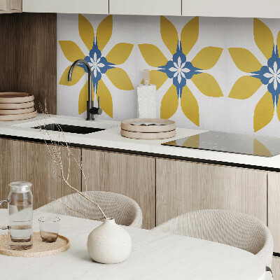 Panou decorativ dreptunghiular Motiv floral cu frunze