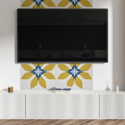 Panou decorativ dreptunghiular Motiv floral cu frunze