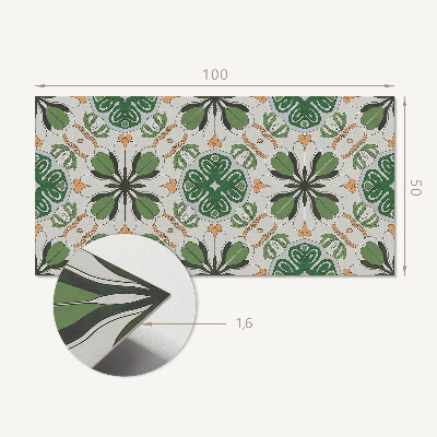 Panou decorativ bucatarie Armonie florală în simetrie