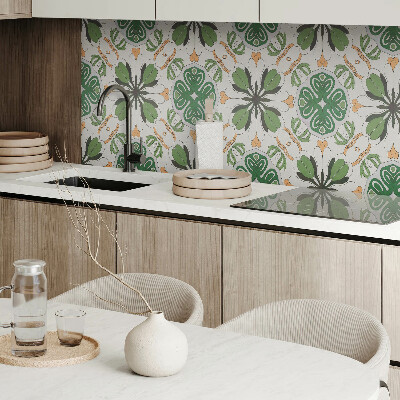 Panou decorativ bucatarie Armonie florală în simetrie