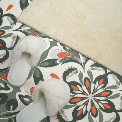 Panou decorativ perete dreptunghiular Motiv floral cu frunze verzi