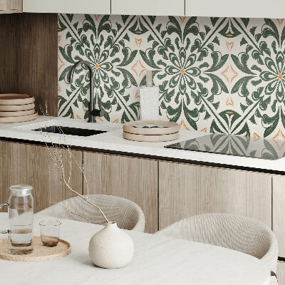 Panou decorativ dreptunghiular Motiv floral cu frunze