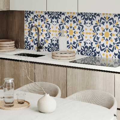 Panou decorativ perete dreptunghiular Mandala florală într-un stil artistic