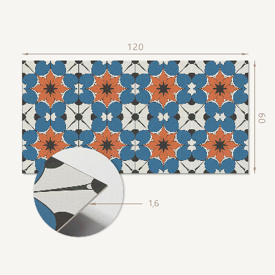 Panou decorativ perete dreptunghiular Motiv floral