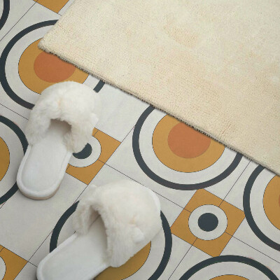 Panou decorativ dreptunghiular Modelul cercurilor ?i pătratelor în geometrie