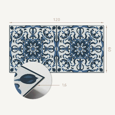 Panou decorativ bucatarie Motive florale cu detalii decorative