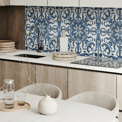Panou decorativ bucatarie Motive florale cu detalii decorative