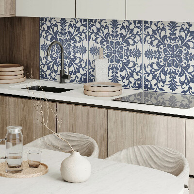 Panou decorativ perete dreptunghiular Motiv floral cu frunze verzi